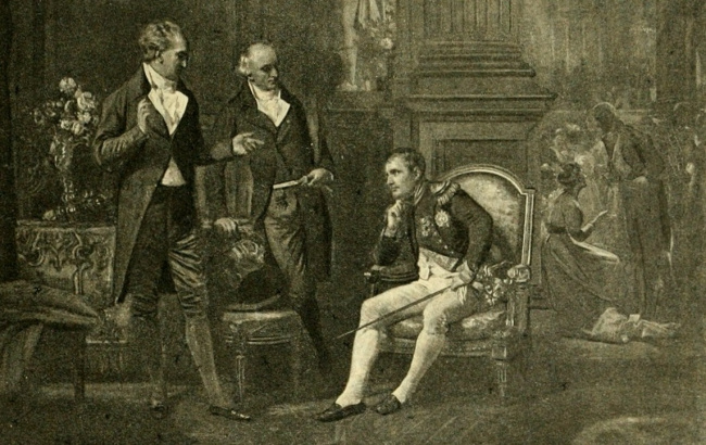 Goethe und Wieland bei Napoleon in Erfurt